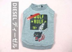 DIESEL ディーゼル　SSサイズ　胴回り41㎝　パンク　グレー　スエット　美品中古　定価12100円