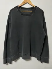 105-110 ATTENTIONROW PIGMENTウォッシュ ルーズフィット スウェット 正規品