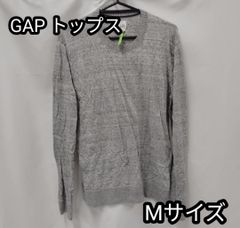 GAP ギャップ 長袖ニット セーター Uネック 丸首 Mサイズ グレー 無地 シンプル 着回しやすい ベーシックデザイン 定番アイテム 秋冬向け ニット 省エネ 業務用にも 新生活 引っ ニット・セーター トップス メンズ 通勤 通学