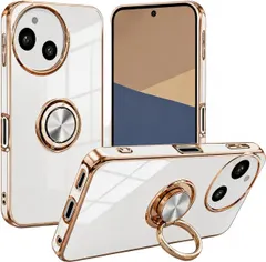 数量限定 sense10 AQUOS sense9 ケース リング アクオスセンス10/9 リング付き スマホケース スタンド機能 (ホワイト)