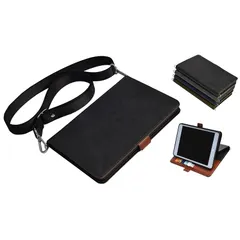 【新品】 「kaupili」iPad mini7 8.3インチ (A17 Pro 2024 モデル、第7世代)対応手帳ケース カバー カード収納 スタンド機能付き カメラ穴あり(男女共用) ショルダーストラップ付