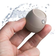 BOOMPODS ポータブルスピーカー ホワイトサンド コンパクト 防水IPX6 Bluetooth TWS対応 Type-C充電 超小型,ワイヤレス充電対応,小型,5時間連続再生,クリア,お風呂,アウトドア,持ち運び,36g,軽量,ステレオペアリン 国内発送