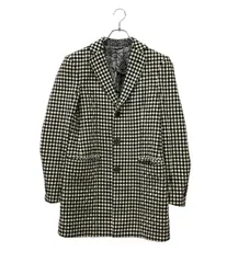 美品 エトロ ギンガムチェックチェスターコート メンズ SIZE 46 (M) ETRO