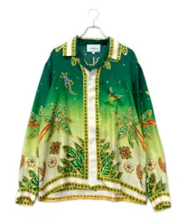 カサブランカ 長袖 ジョワイユ・ダフリーク シルクシャツ メンズ SIZE M Casablanca