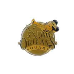 Disney ミッキーマウス NEW ORLEANS SQUARE ヴィンテージ ピンバッジ 80's ディズニー レトロ キャラクター バッチ brooch-8859