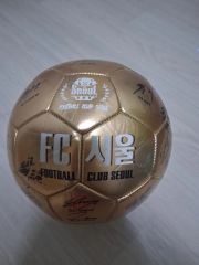 FC SEOUL サッカーボール GOLD サインボール（崔龍洙監督時代サインボール）