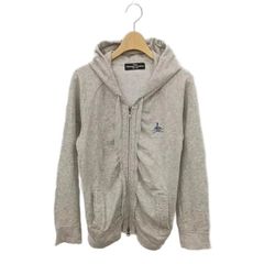 ヒステリックグラマー HYSTERIC GLAMOUR フリル ジップアップパーカー レース 長袖 F グレー HK ■OS