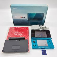初期化済み Nintendo3DS CTR-001 アクアブルー ニンテンドー3ds SDカード付属 箱付き 任天堂 17102619