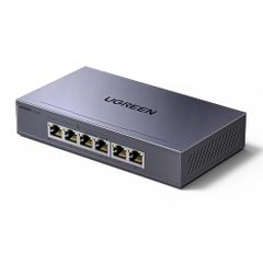 UGREEN スイッチングハブ 6ポート ギガビット PoE+対応 60W 4ポートPoE（各30W）+2ポートLAN プラグ＆プレイma 16d922dc