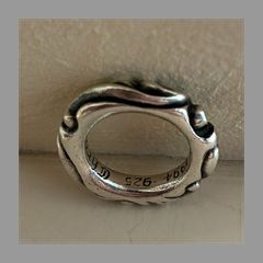 CHROME HEARTS クロムハーツ スクロールバンドリング 1994 シルバー925