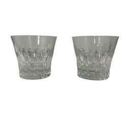 ♪4942 Baccarat バカラ 2026年 イヤーグラス タンブラー ペア グラス ロックグラス 중고 保管品 大輪のダリアの花弁をモチーフにしたベヴェルカット 光を受けて華やかに輝く2026年記念のペアタンブラー