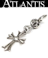 CHROME HEARTS 銀座店 クロムハーツ 1ボール タイニー CHクロス 1ダイヤ ペンダント メンズ シルバー SV925 105090