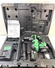 s26t-0172y【中古】【未使用】HiKOKI HIKOKI hikoki　ハイコーキ　10.8V　18mm　コードレスロータリハンマードリル　ハンマードリル　ドリル　DH12DD(2LSK)　セット