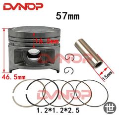 オートバイ 57mm ピストン 15mm ピストンリングセット ヤマハ SRZ150 JYM150 SRZ JYM 150 150cc エンジン スペアパーツ