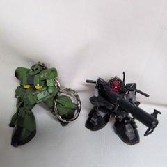 機動戦士ガンダム、ガンダムMSVハイクオリティキーホルダー ザク ドム セット