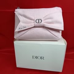 新品 DIOR ポーチ ミスディオール リボン ピンク ノベルティ K→S