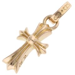 クロムハーツ 22K CRS BBYFAT/22Kベイビーファット チャーム ゴールドネックレストップ 남성
