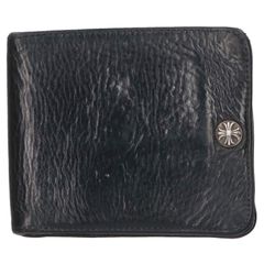 クロムハーツ 1SNAP/1スナップ クロスボールボタンレザーウォレット財布 メンズ