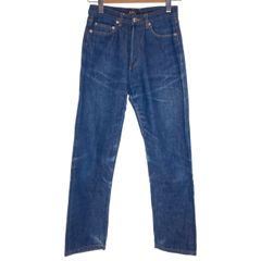 중고 A.P.C. デニムパンツ Gパン ジーンズ ボタンフライ 無地 日本製 古着 1583