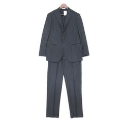 BOGLIOLI ボリオリ MILANO セットアップ ウール100％ K.JACKET スーツ テーラード ジャケット スラックス パンツ ワンタック イタリア製 ストライプ柄 ネイビー 46 M メンズ 중고