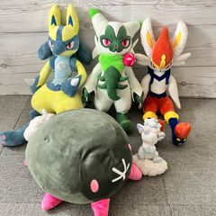 포켓몬 ぬいぐるみ 5点セット ルカリオ ニャローテ エースバーン アローラロコン 포켓몬 センター 限定 5