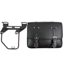 訳アリ GOLDFAUST レブル REBEL サドルバック＋サドルバッグサポート 左 のセット サイドバッグ サドルバッグ 250cc 500cc 1100cc Black