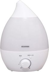【未使用品】アイリスオーヤマ 超音波加湿器 しずく型 木造和室5畳まで/プレハブ洋室8畳まで ホワイト UHM-280S-W