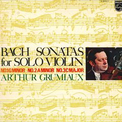 LP アルテュール・グリュミオー バッハ: 無伴奏ヴァイオリン・ソナタ集 X5541 PHILIPS