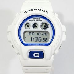 三重本店 중고 CASIO カシオ DW-6900HDS-7JF G-SHOCK DIGITAL 6900 SERIES "HIDDEN GLOW SERIES" 腕時計 デジタル表示 クオーツ ホワイト×ブルー 131