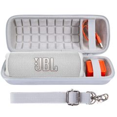 co2CREA 対応 JBL Flip7／Flip6／Flip5／Flip4 Bluetoothスピーカー専用収納ケース ホワイト（ケースのみ） 0