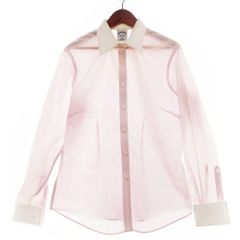 BROOKS BROTHERS ブルックスブラザーズ 長袖 ストライプ柄シャツ サイズ2 レディース ライトピンク×ホワイト ワイシャツ 1BA/95791