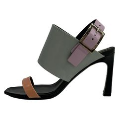 RogerVivier(ロジェヴィヴィエ) サンダル 35 レディース ライトブルー×ライトパープル×オレンジ レザー
