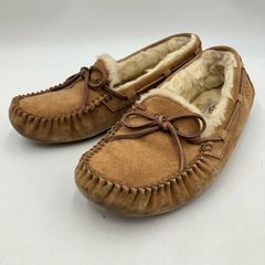 □ UGG アグ ムートン シューズ DAKOTA 5612 ルームシューズ ドライビングシューズ 24cm チェスナット ◇■ レディース