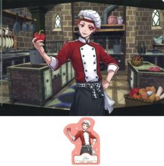 중고 グッズセット エース・トラッポラ A5クリアファイル＆ステッカーセット 「アニプレックス オンライン 쿠지 디즈니 트위스티드 원더랜드 NRCマスターシェフ vol.1」 D賞