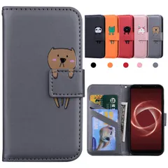 Kedic 用の Arrows Be4 Plus F-41B ケース 手帳型 あろーずf41bケース アローズ Be4 Plus ケース グレー 0