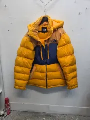 THE NORTH FACE グースダウン イエロー/ネイビー/ベージュ