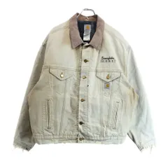 00年代 USA製 Carhartt / カーハート ダックワークジャケット 大きいサイズ ライトブラウン (メンズ 2XL) 中古 古着 V2080