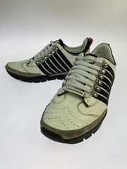 중고 品 DSQUARED2 ディースクエアード レザー スニーカー 靴 シューズ 163-261026-hu-15-min
