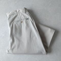 ■古着 POLO RALPH LAUREN ポロラルフローレン ポロチノ ツイルパンツ CLASSIC グレージュ ゴールデンサイズ W34L34 GL7121
