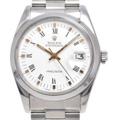 ロレックス ROLEX 6694 オイスターデイト プレシジョン ホワイト 手巻き メンズ 腕時計 O#149867