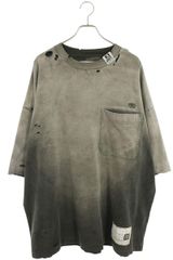 ミハラヤスヒロ B12TS621 オーバーサイズクラッシュ加工Tシャツ メンズ 36