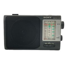SONY ソニー ポータブルラジオ ICF-810V  ブラック 大型スピーカー搭載 AM/FM2バンド対応