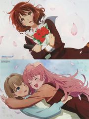중고 ポスター 両面A3ピンナップ 二つ折 黄前久美子 トツキ・シーナ＆カガリ・ミミ 「最終楽章 響け!ユーフォニアム 後編 きみが死ぬまで恋をしたい」 月刊ニュータイプ 2026年11月号 綴じ込み付録