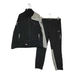 中古 メンズ オークリー OAKLEY セットアップ 2XL 黒 ブラック ジップジャケット×ロングパンツ