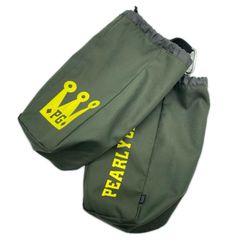 중고 パーリーゲイツ PEARLY GATES シューズケース カーキ シューズ入れ セパレートタイプ 巾着型