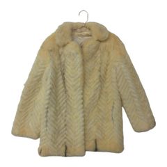 コート ミンクファー 本毛皮 リアルファー ハーフ アウター ライトベージュ 9 M レディース 중고