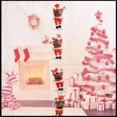 Kadahis はしごサンタクロース 四人 クリスマス 飾り 置物 135 クリスマスツリー 飾り クリスマス オーナメント クリスマスリース 飾り クリスマスリース キット 0