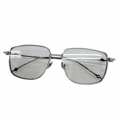 極美品 GENTLE MONSTER ジェントルモンスター Academya 02 小松奈々着用 サングラス シルバー 59□17-147 デモレンズ レディース