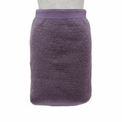 極美品 BOTTEGAVENETA ボッテガヴェネタ ウール カシミヤ ニットスカート タイトスカート パープル S イタリア製 正規品 レディース
