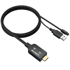 ★新品★LiNKFOR HDMI to 光デジタル 変換ケーブルHDMI eARC/ARC to Toslink アダプター 192KHz/24bit Dolby Digital DTS 5.1 などの対応 1.5mケーブル内蔵 即挿即用 テ 7ab03edb
